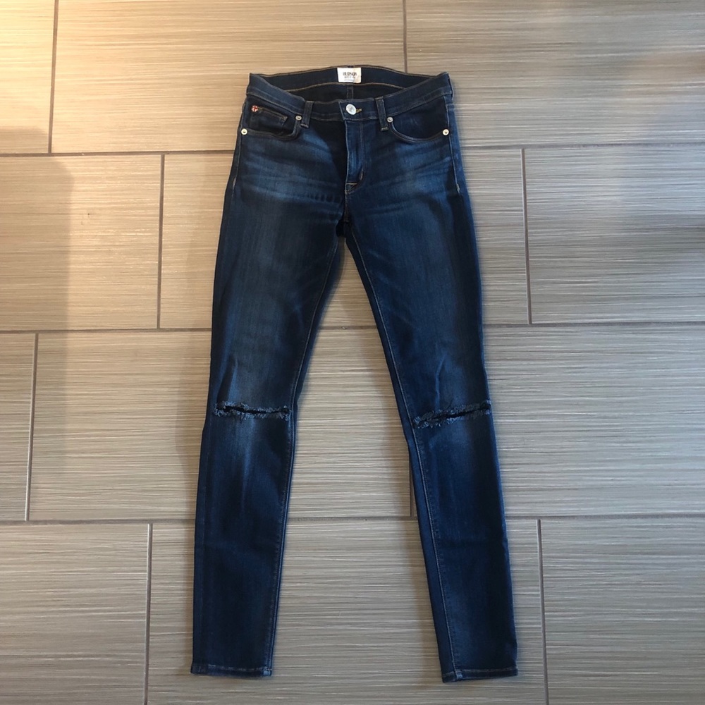 Hudson Krista Ripped Knee Super Skinny Jean